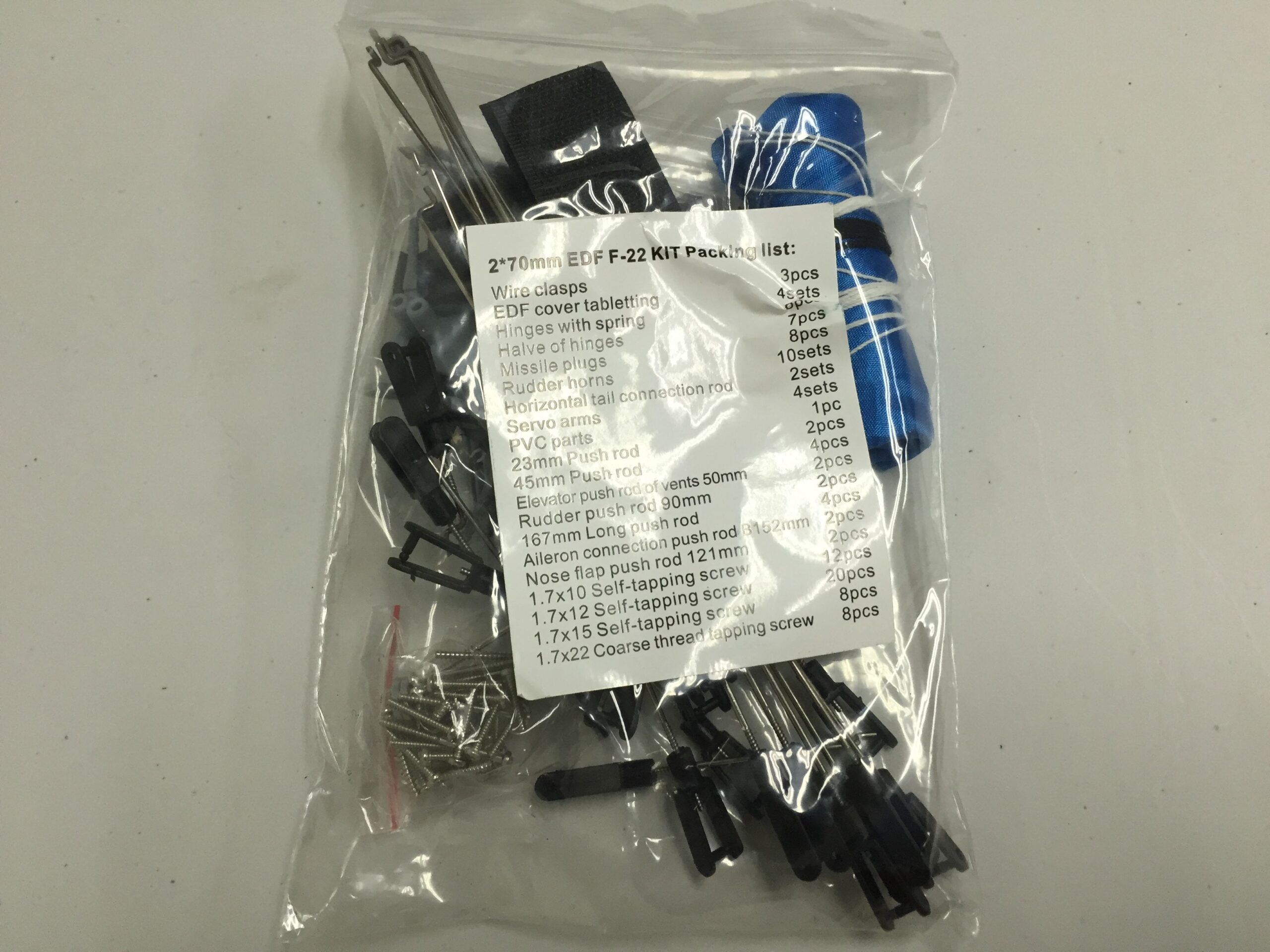 SET PIEZAS COMPLETO  F-22 V2 RAPTOR