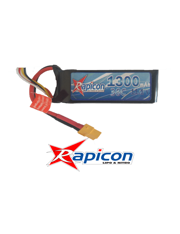 BATERIA LIPO RAPICON 3s 1300mah 30c